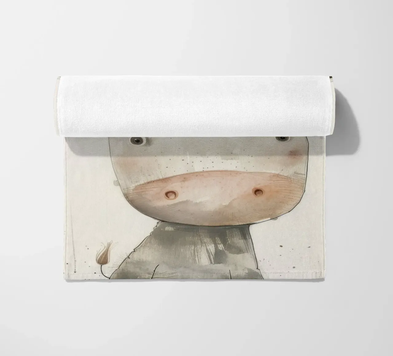 Vitello curioso telo mare da DesignDoodle
