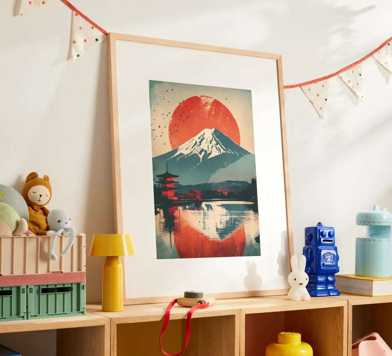 Mount Fuji Japan Vintage Kunst Poster von Vintage Travel Art