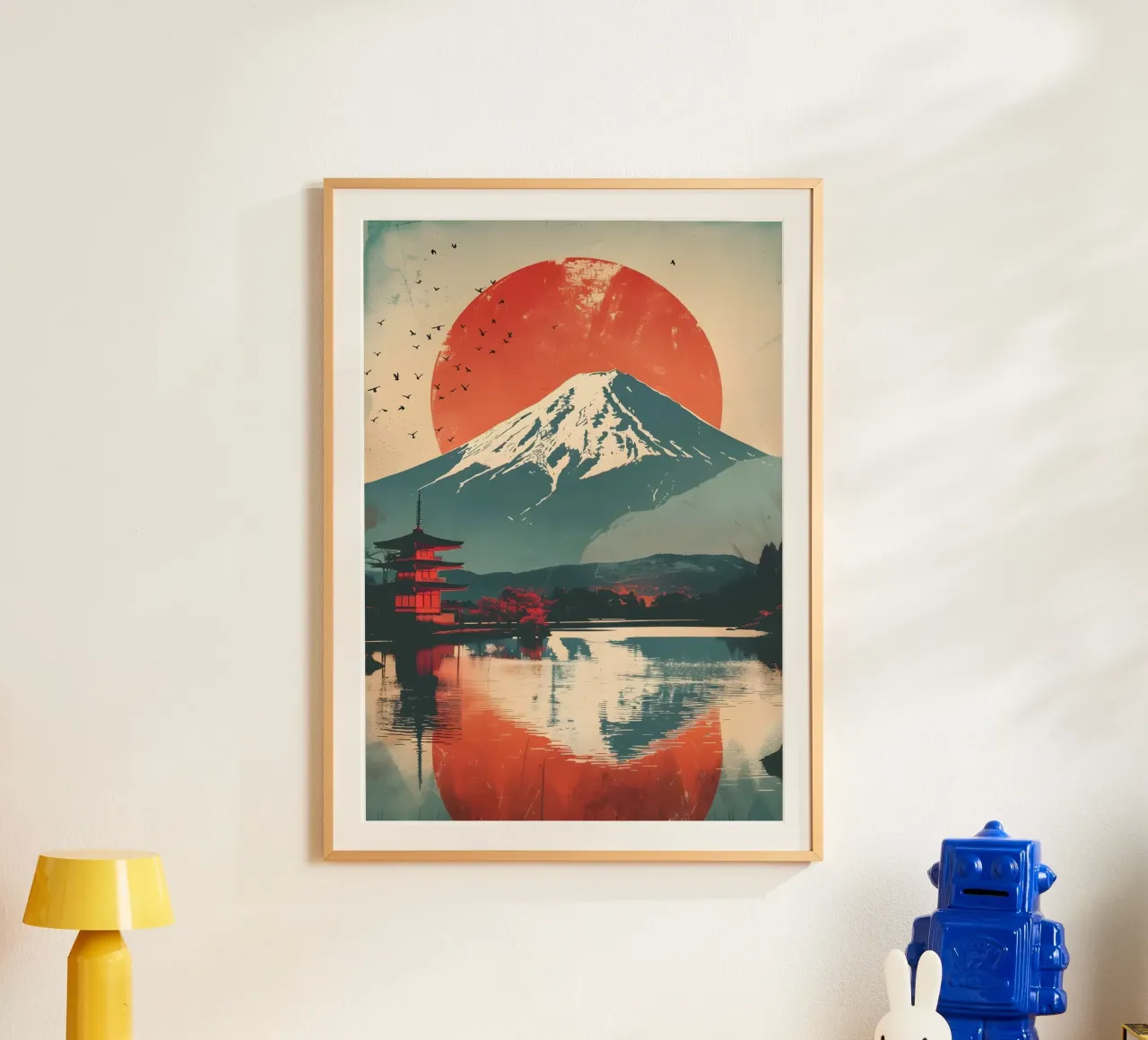Mount Fuji Japan Vintage Kunst Poster von Vintage Travel Art