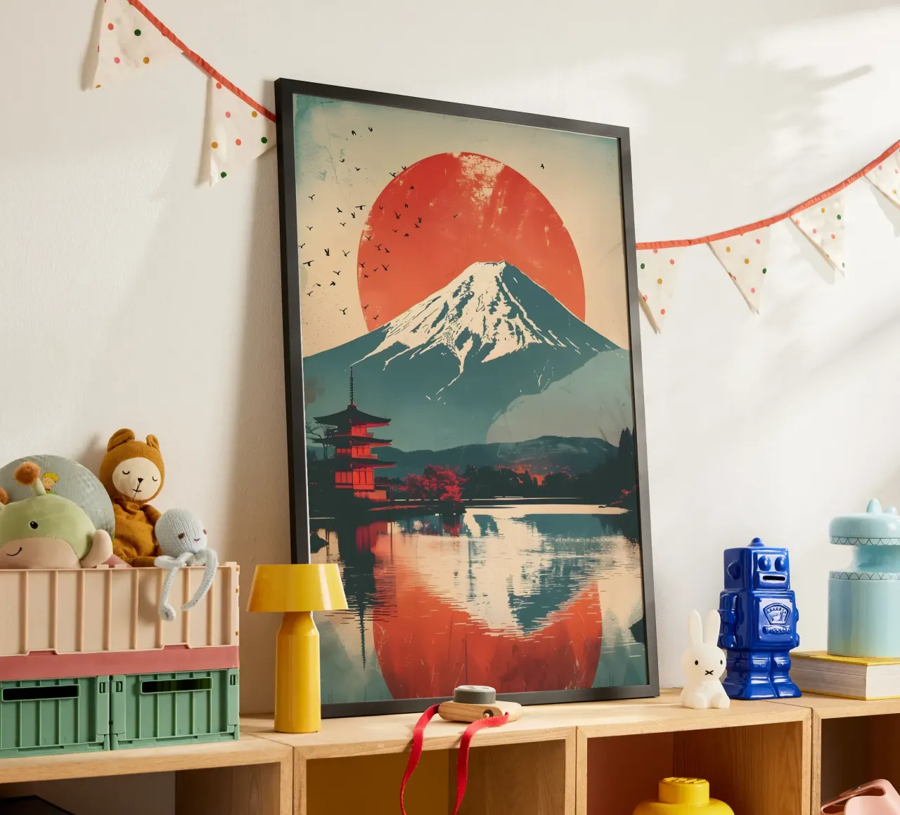 Mount Fuji Japan Vintage Kunst Poster von Vintage Travel Art