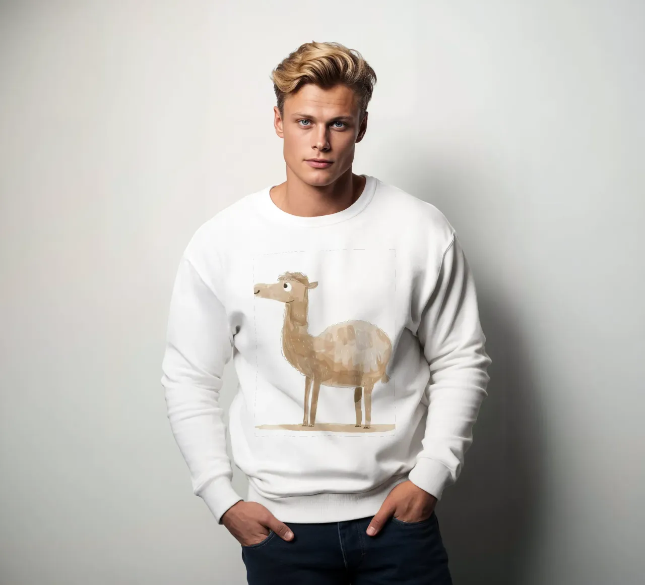 Lama vivace felpa da DesignDoodle