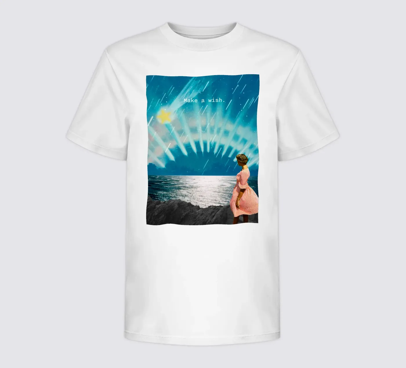 Make a wish (shooting star) t-shirt bambini da MsGonzalez