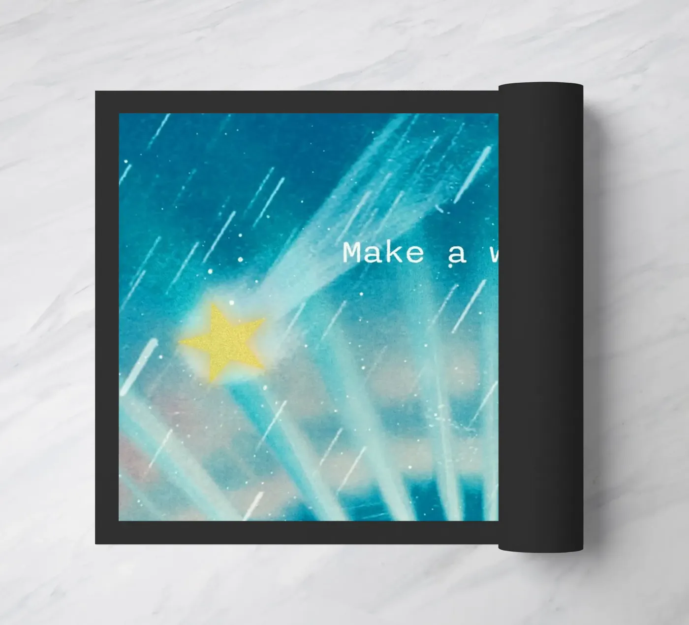 Make a wish (shooting star) Fußmatte von MsGonzalez