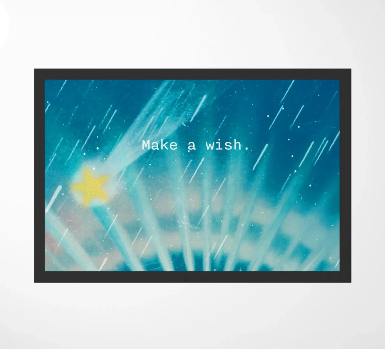 Make a wish (shooting star) doormat by MsGonzalez