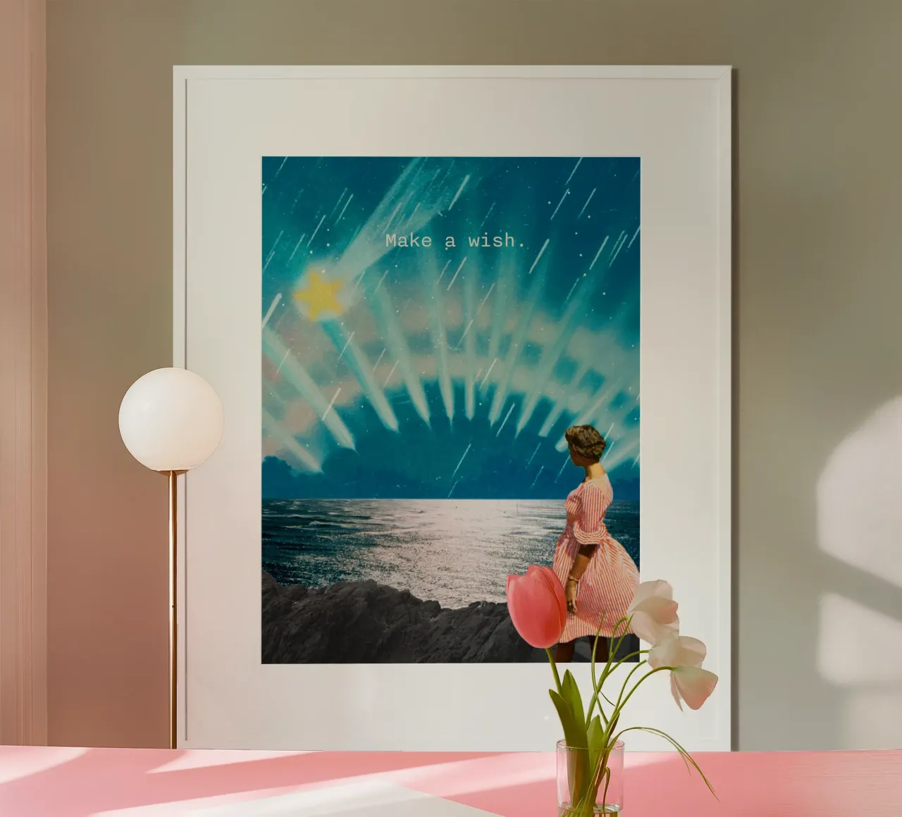 Make a wish (shooting star) poster by MsGonzalez