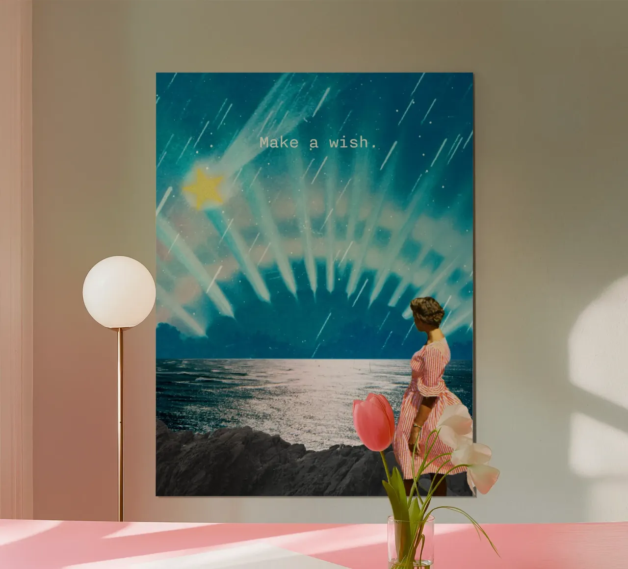 Make a wish (shooting star) poster by MsGonzalez