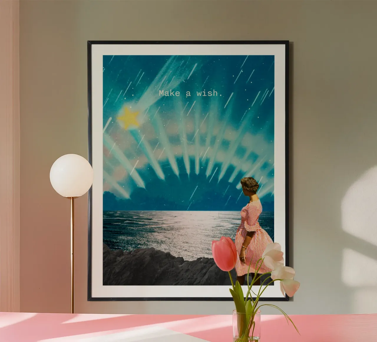 Make a wish (shooting star) poster by MsGonzalez