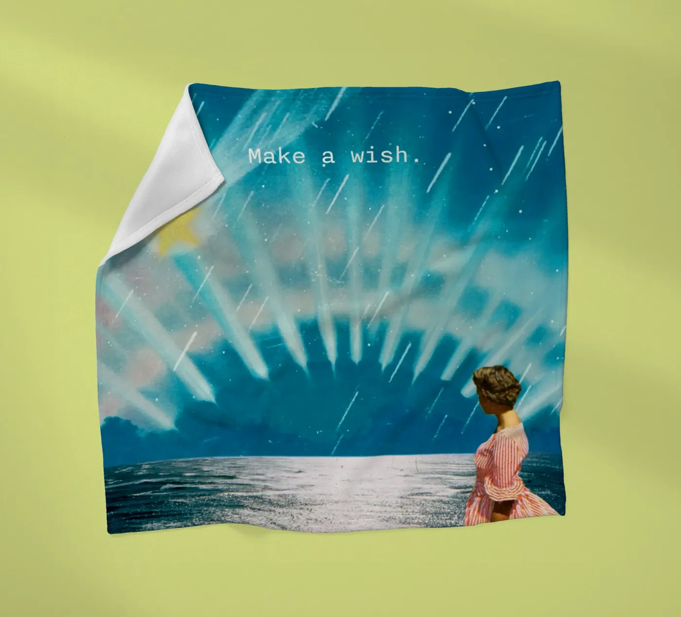 Make a wish (shooting star) Fleecedecke von MsGonzalez