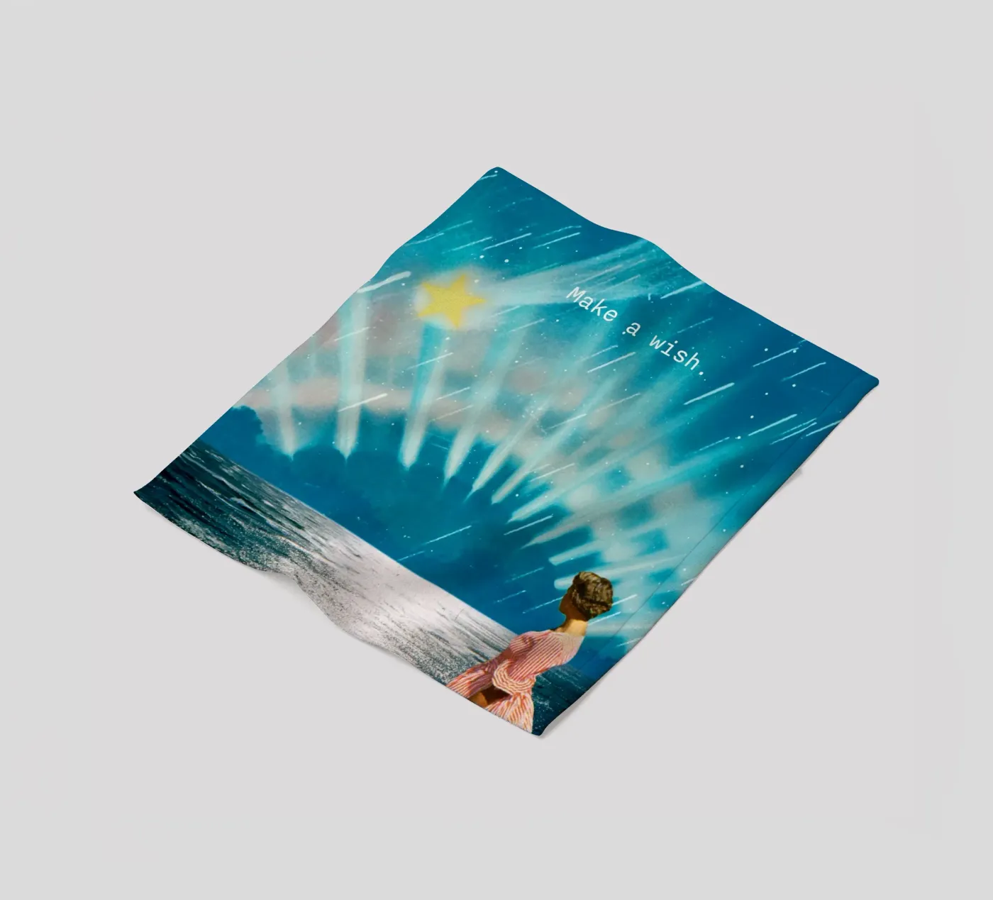 Make a wish (shooting star) Fleecedecke von MsGonzalez