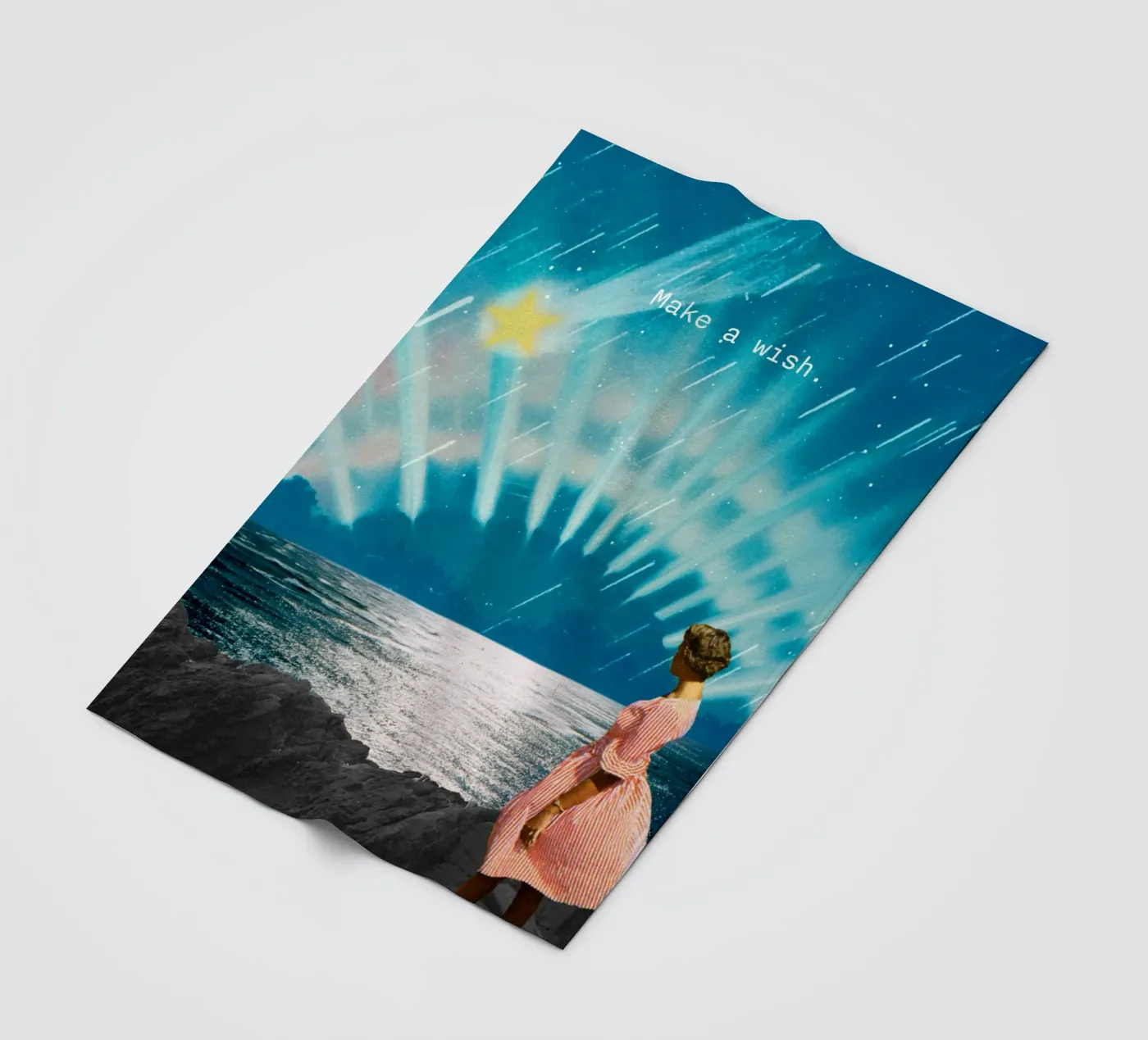 Make a wish (shooting star) Fleecedecke von MsGonzalez