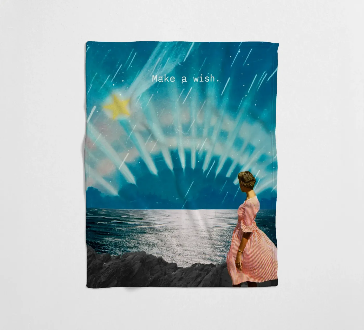 Make a wish (shooting star) Fleecedecke von MsGonzalez