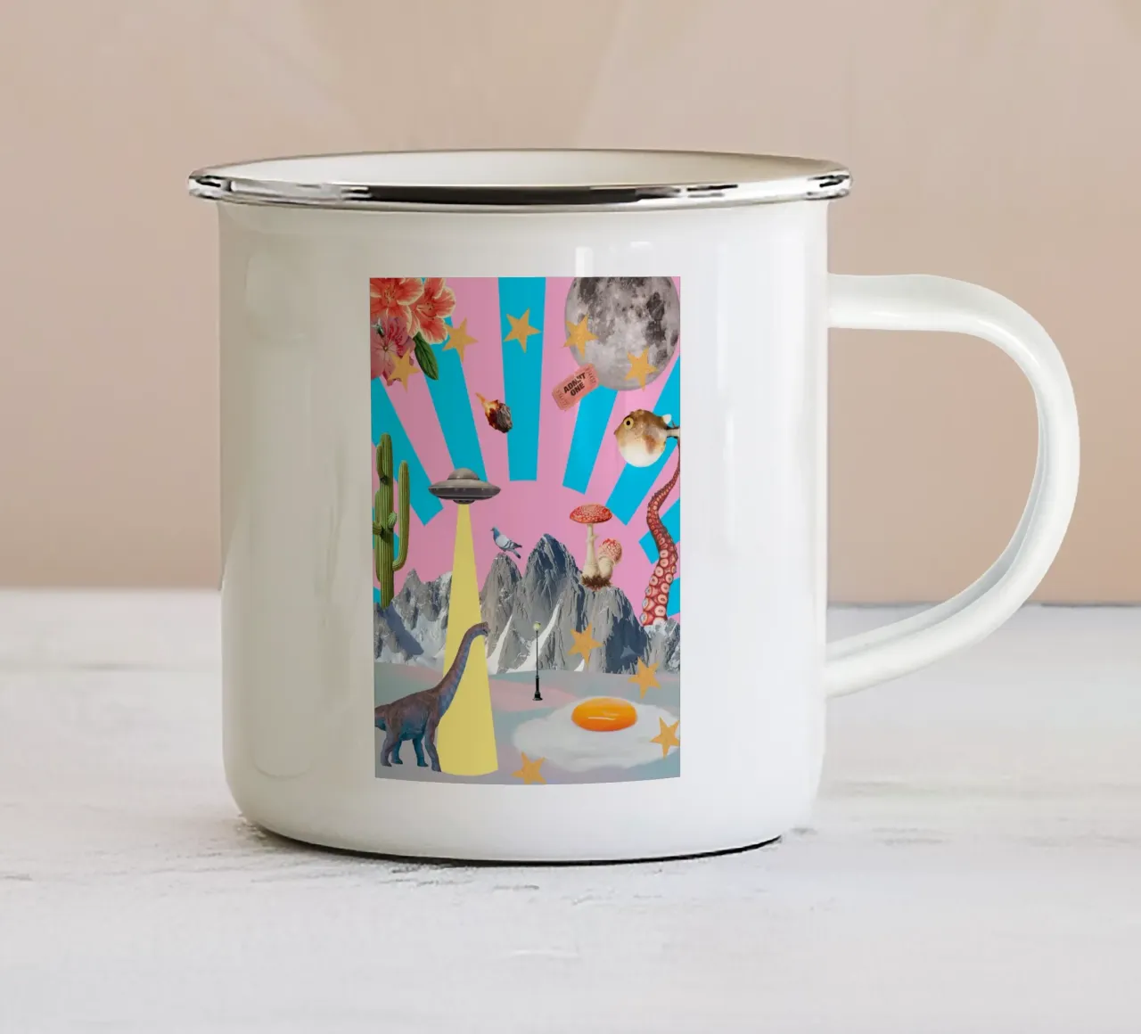 Everything everywhere (Chaos) Emaille Tasse von MsGonzalez