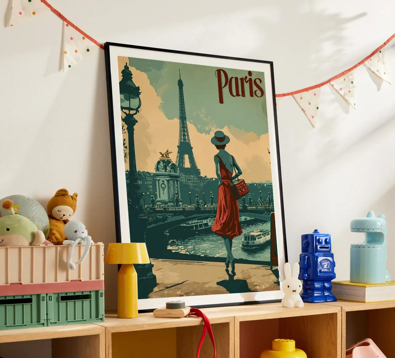 Paris Eiffelturm Vintage Kunst carta hahnemühle da Vintage Travel Art