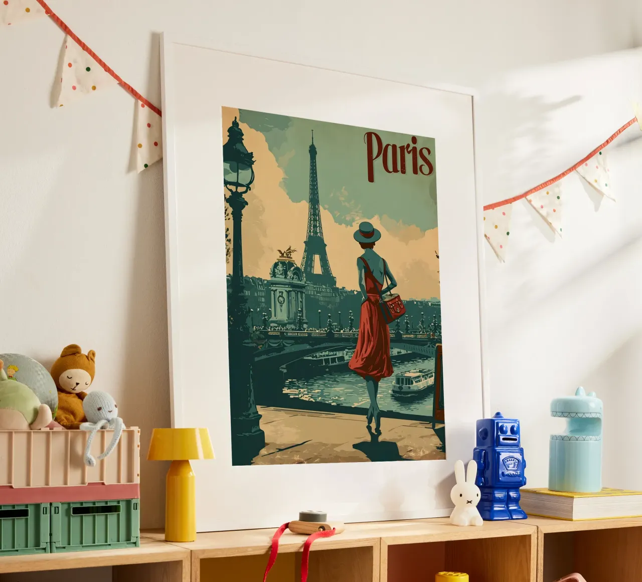 Paris Eiffelturm Vintage Kunst carta hahnemühle da Vintage Travel Art
