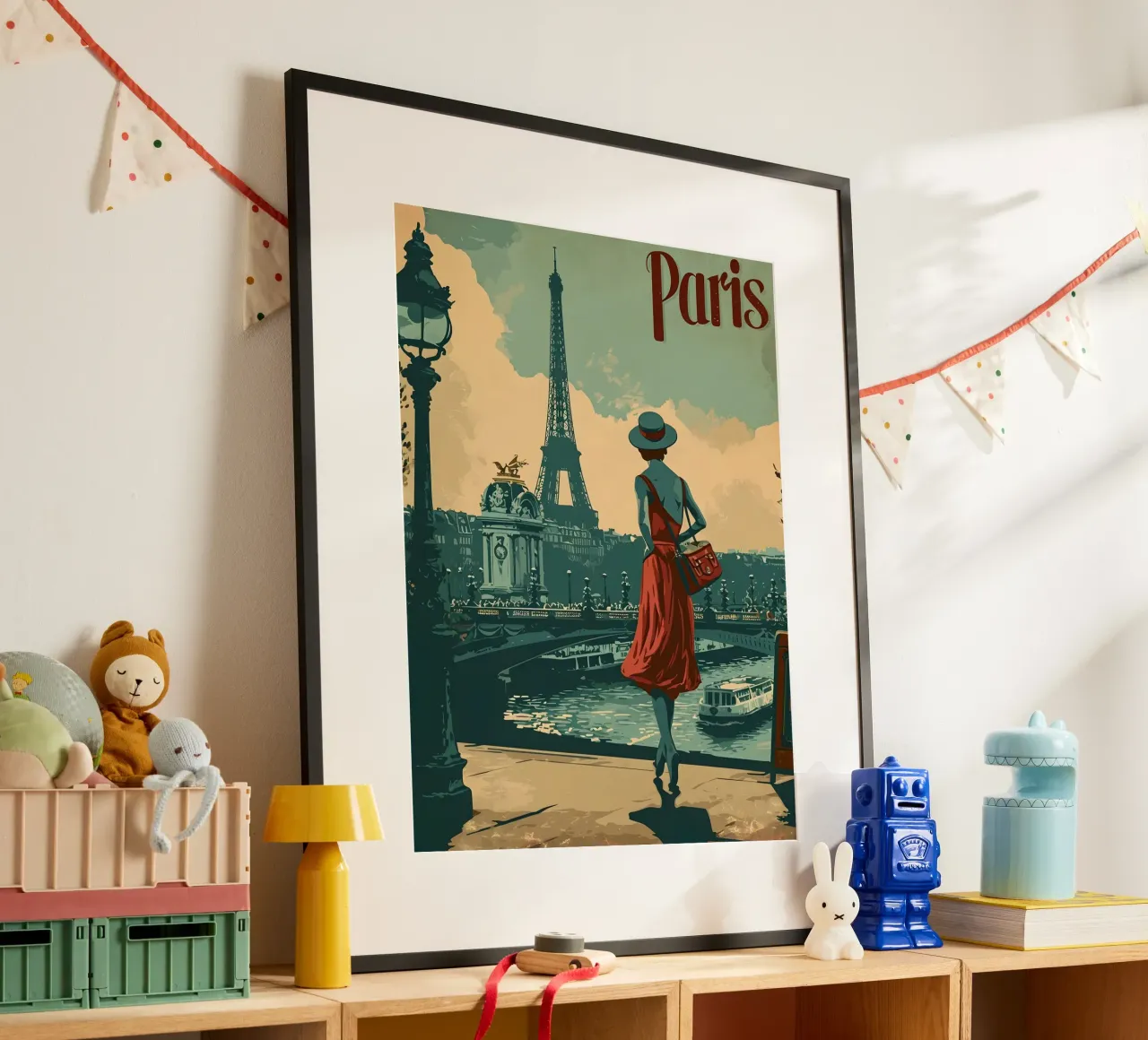 Paris Eiffelturm Vintage Kunst carta hahnemühle da Vintage Travel Art