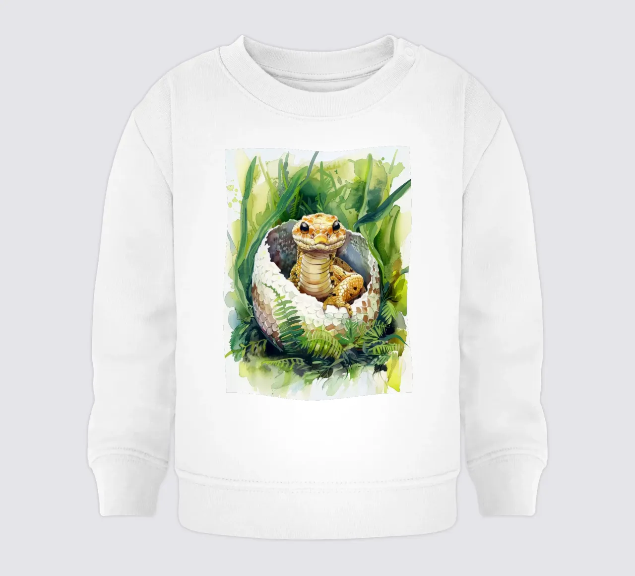 Un cucciolo di serpente nell'abbraccio della natura felpa neonato da DesignDoodle