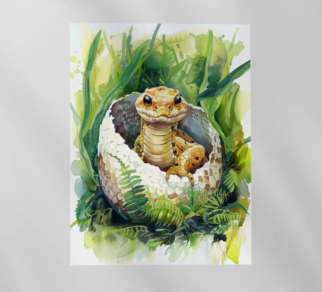 Un cucciolo di serpente nell'abbraccio della natura pellicola backlit da DesignDoodle