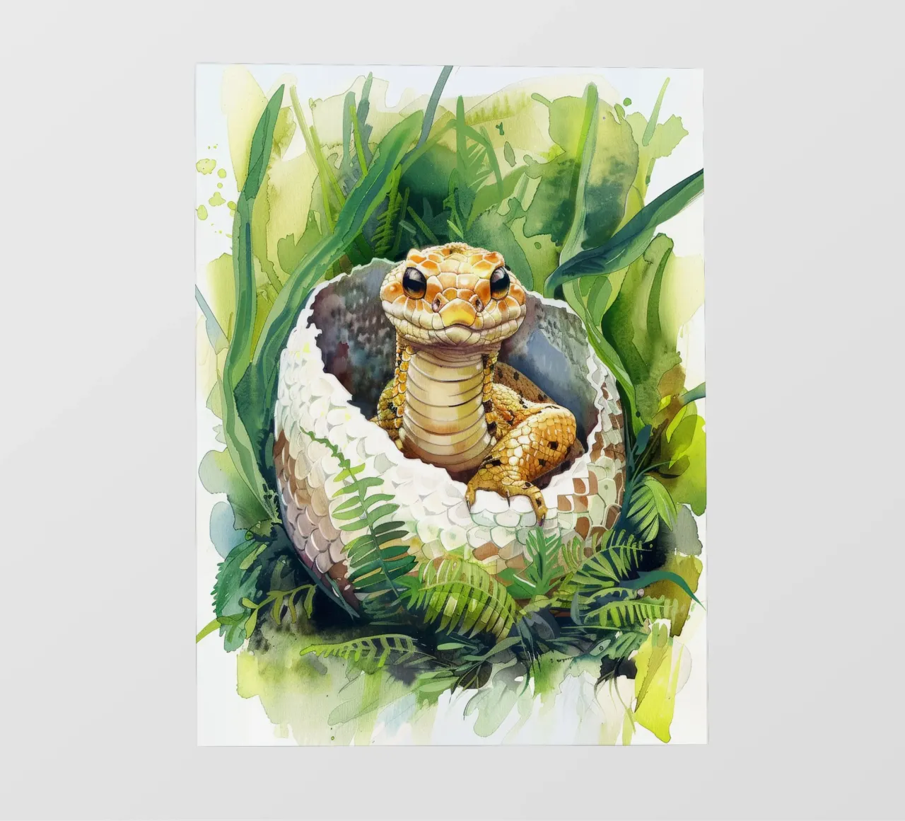 Un cucciolo di serpente nell'abbraccio della natura pellicola backlit da DesignDoodle