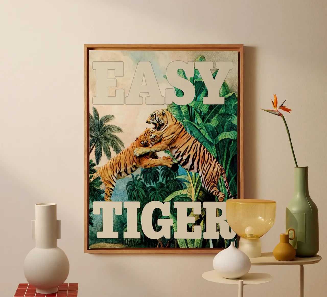 Easy Tiger tela con Cornice a cassetta da MsGonzalez