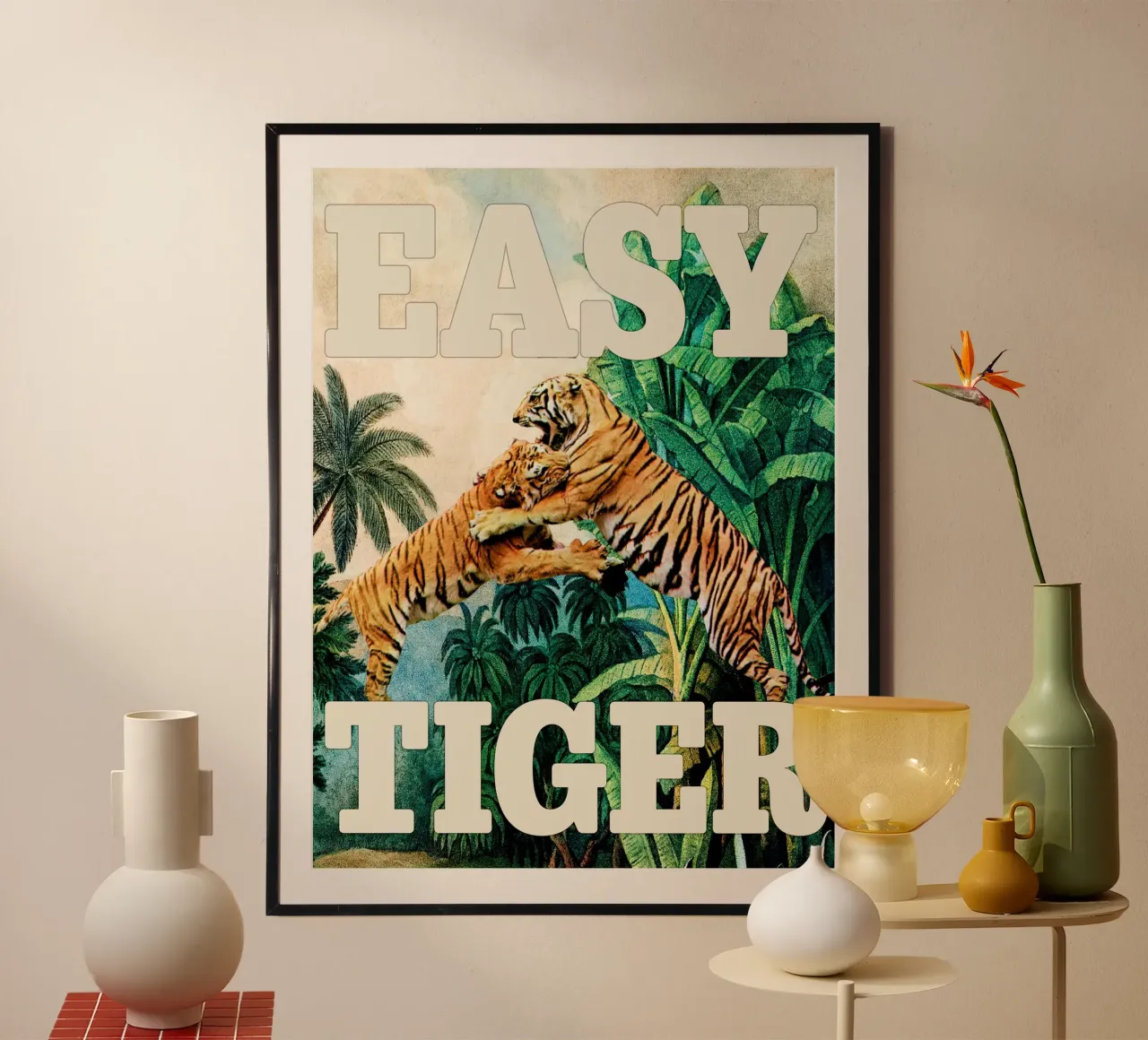 Easy Tiger poster with plastic frame by MsGonzalez