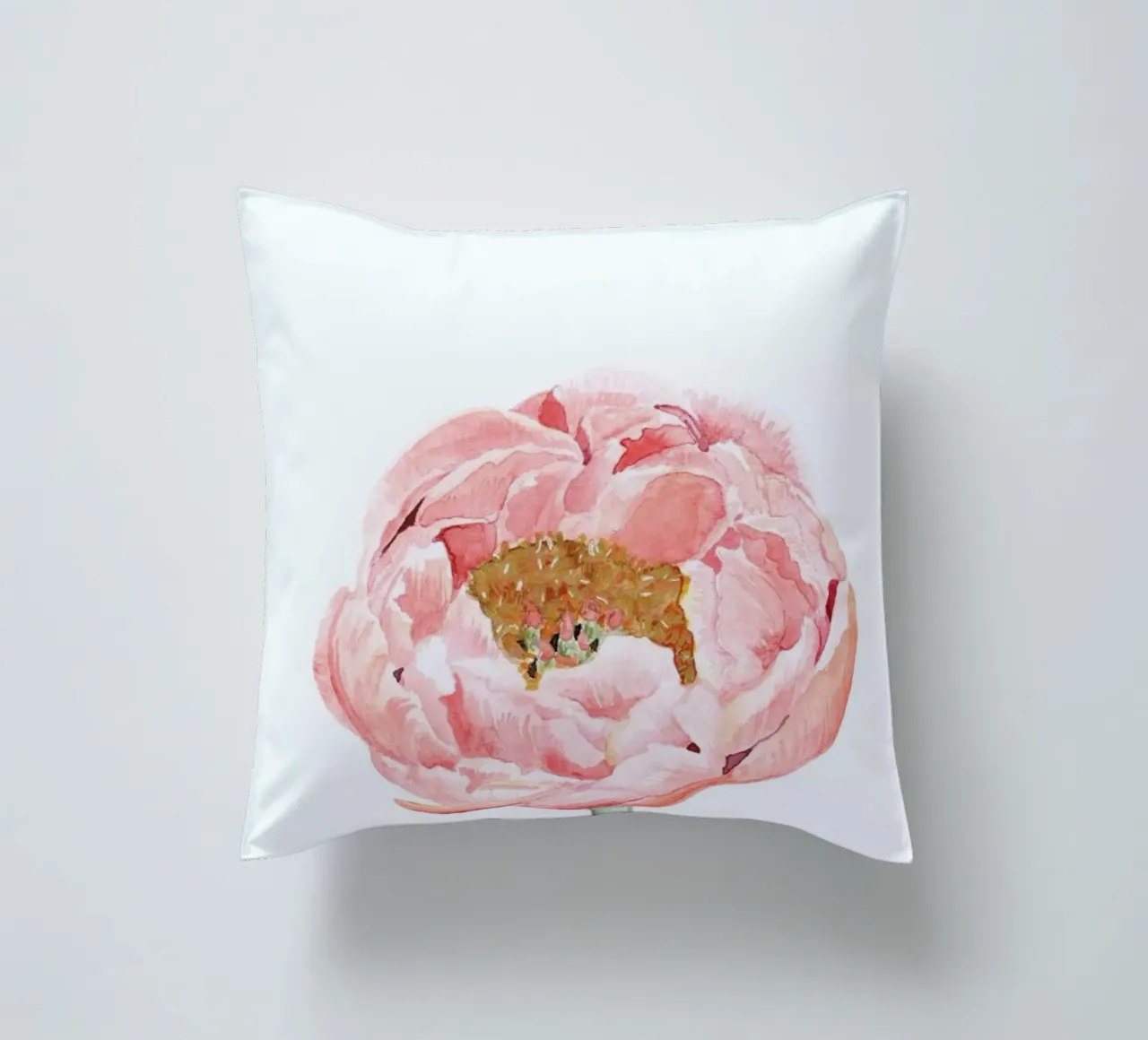 Fem-peony decorative cushion by Ctoft