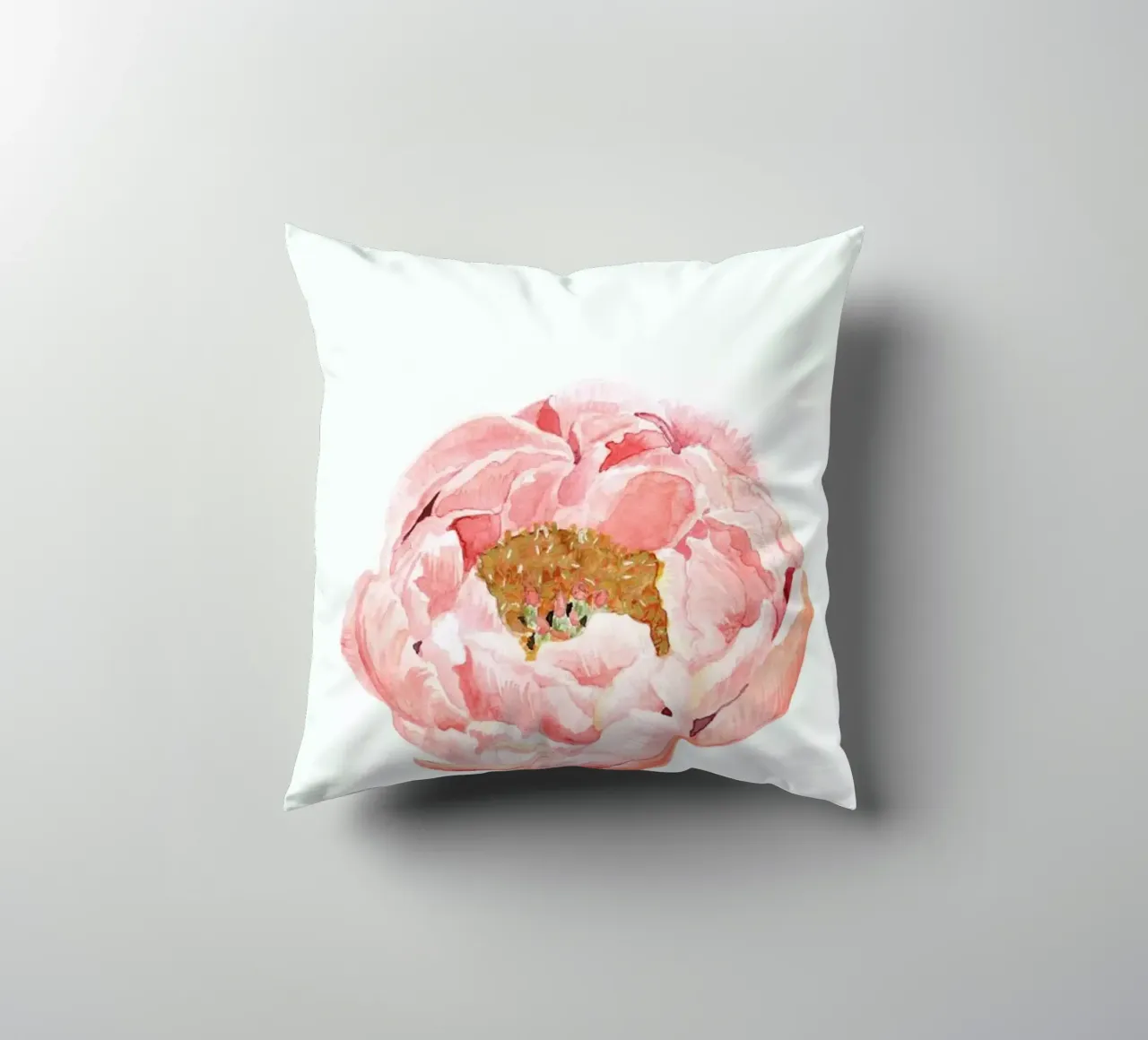 Fem-peony decorative cushion by Ctoft