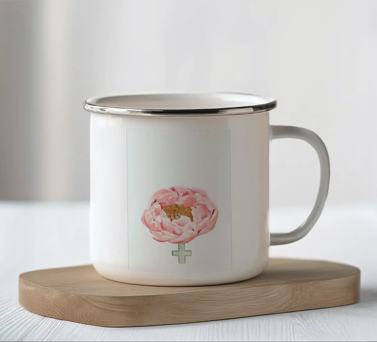 Fem-peony tazza in smalto da Ctoft