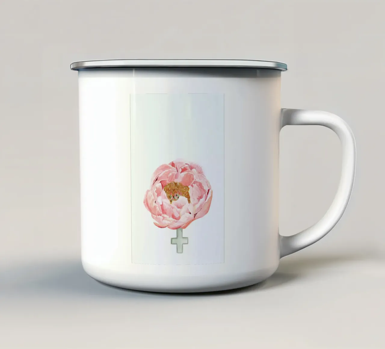 Fem-peony tazza in smalto da Ctoft