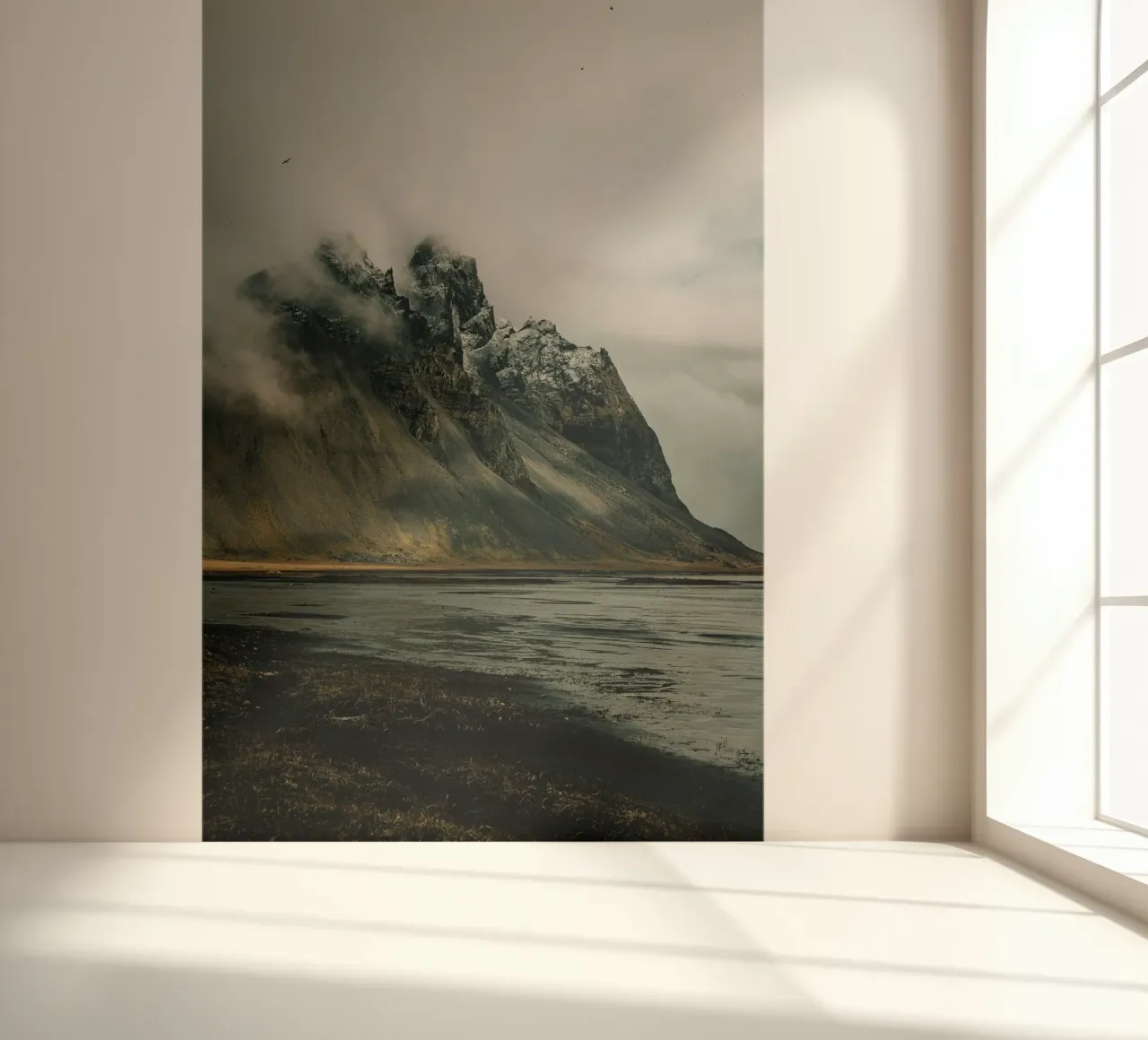 bergwolken fotobehang van Earthly Visions