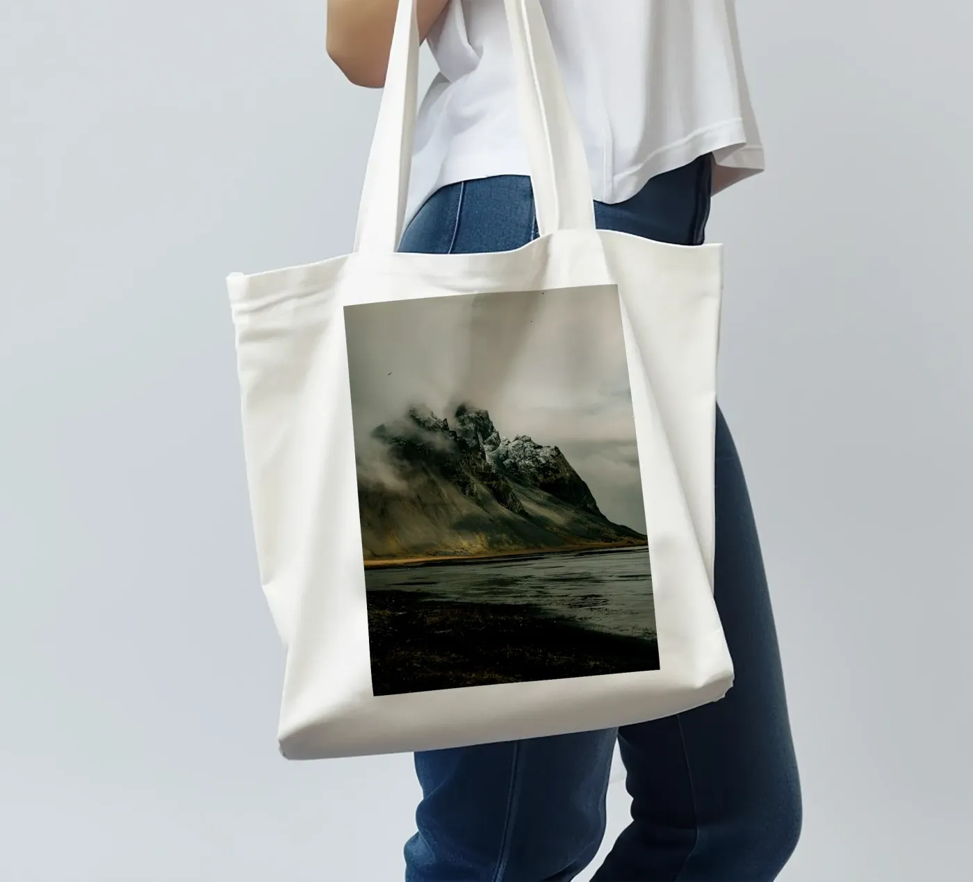 mountain clouds tote bag by Earthly Visions