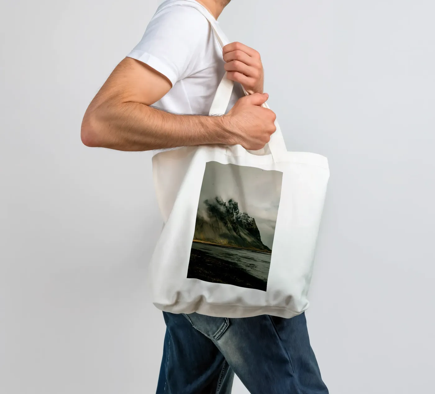 mountain clouds tote bag by Earthly Visions
