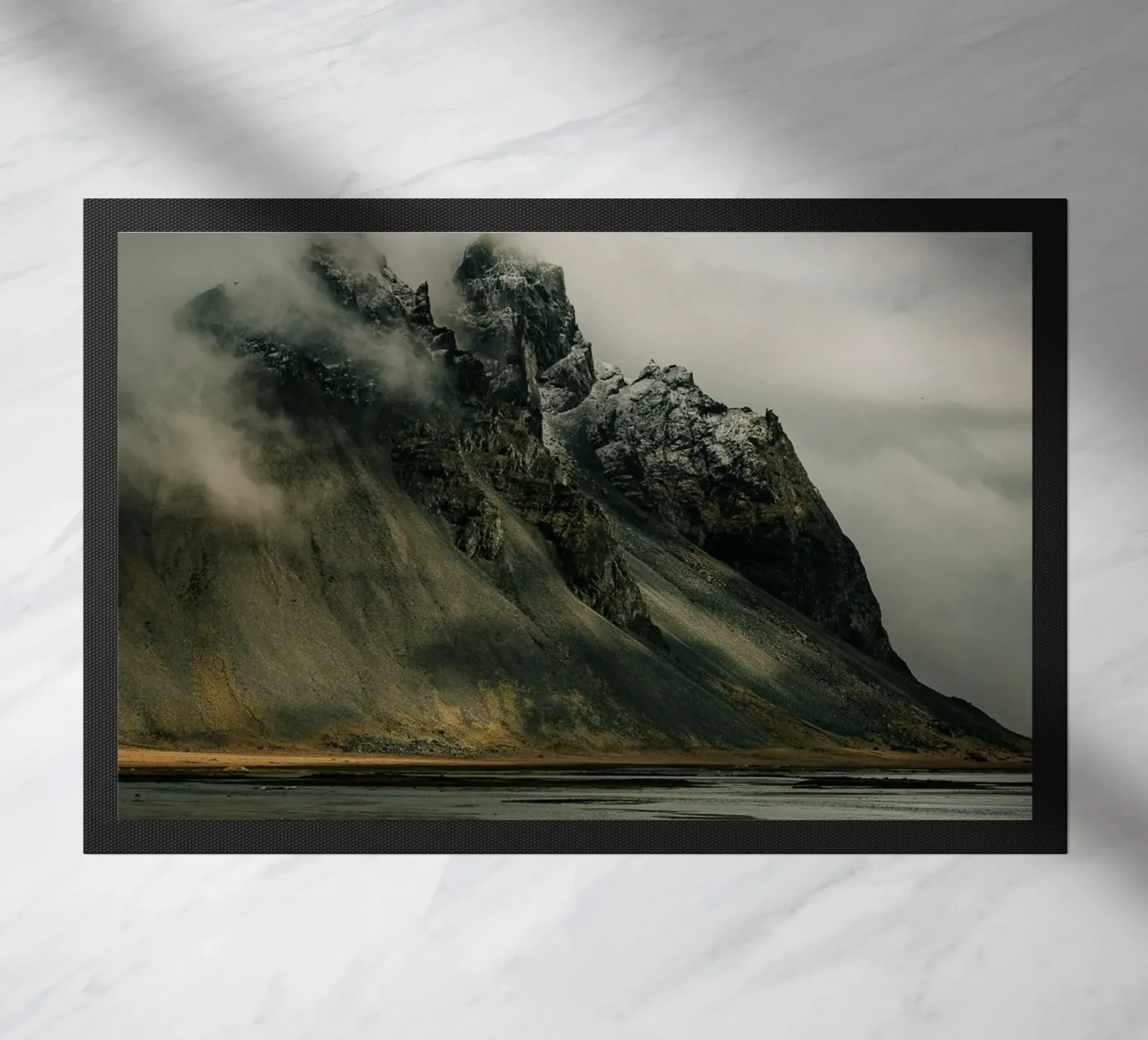 mountain clouds doormat by Earthly Visions