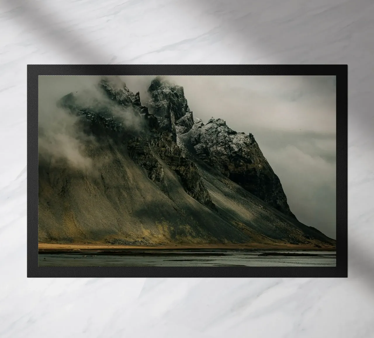 mountain clouds doormat by Earthly Visions