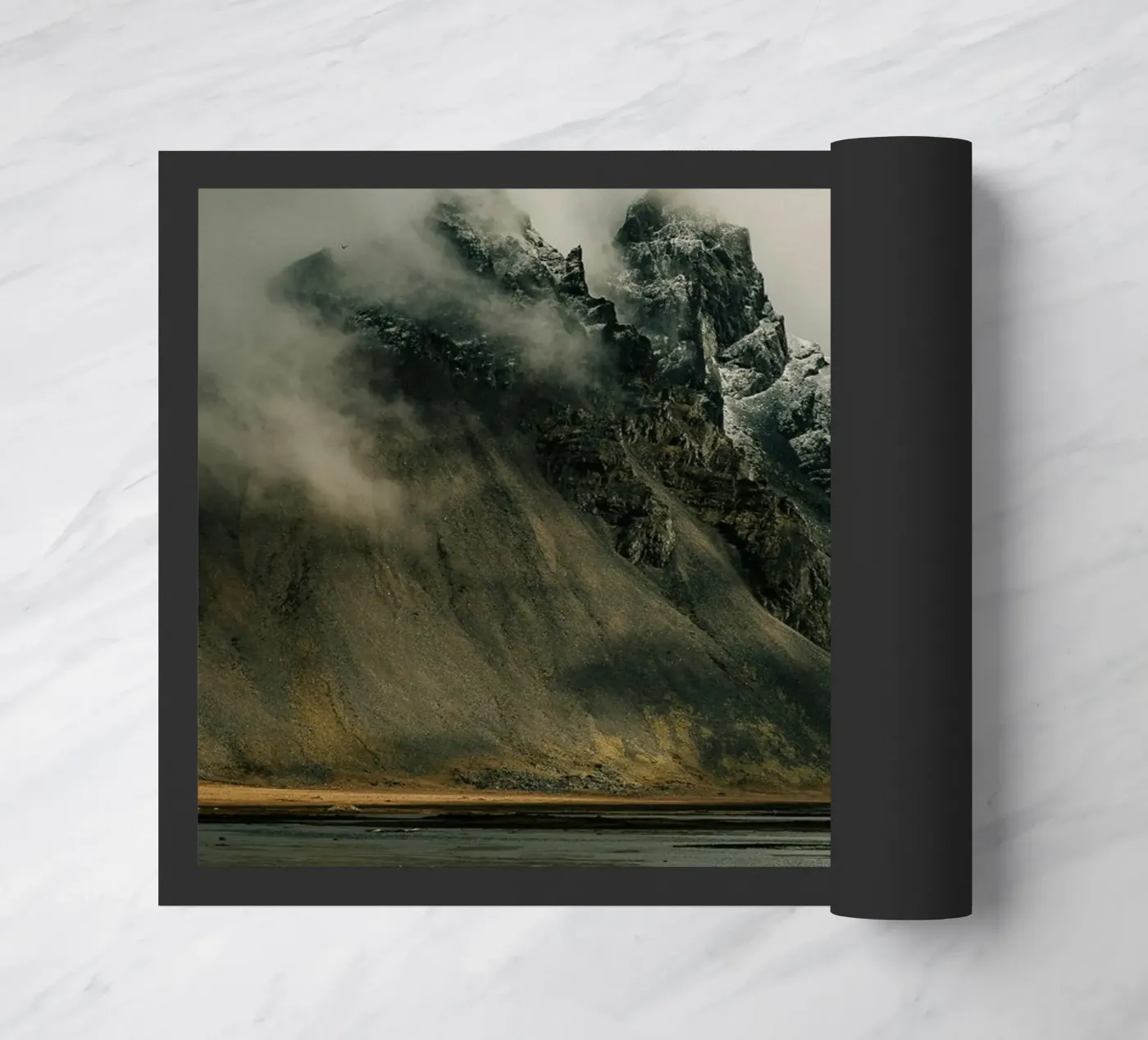 mountain clouds doormat by Earthly Visions