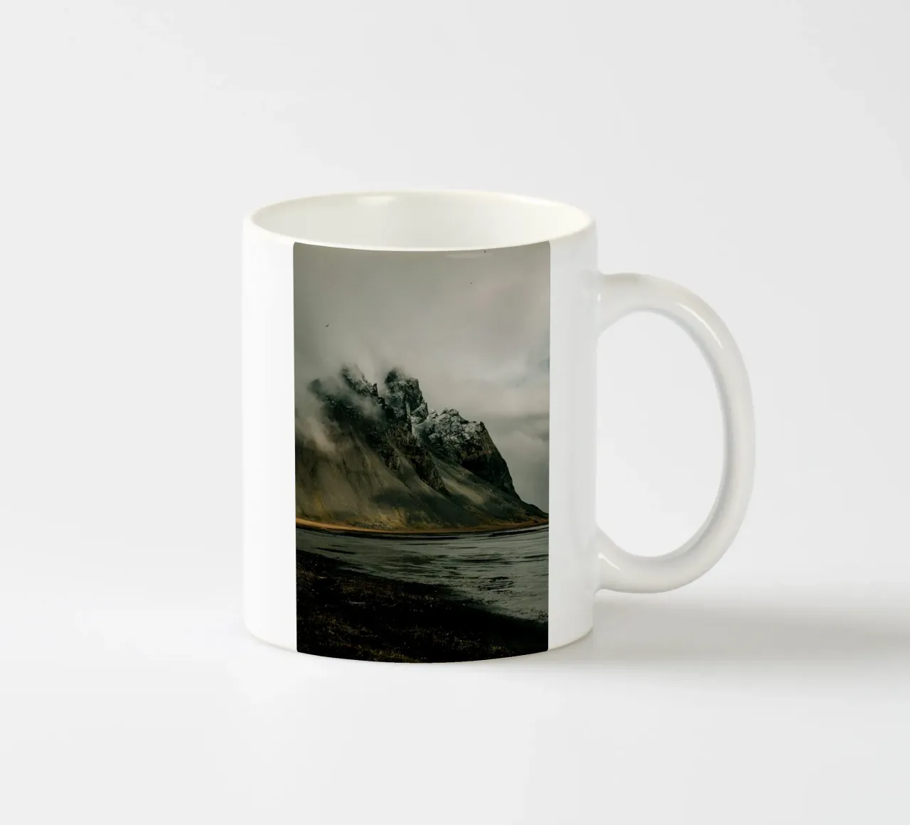 mountain clouds ceramic mug by Earthly Visions