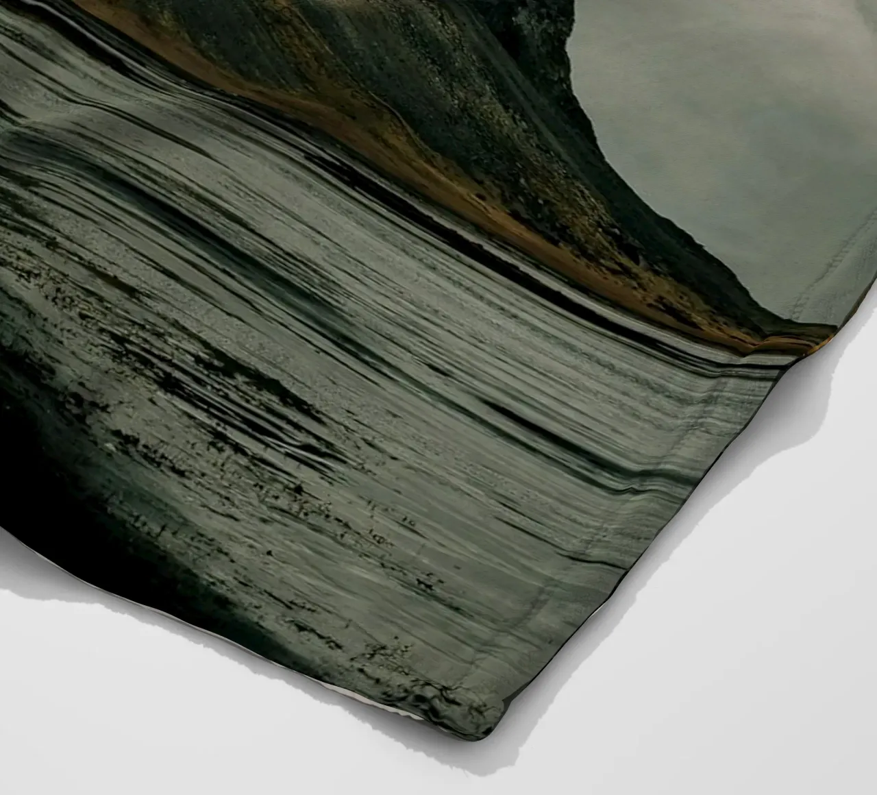 mountain clouds fleece blanket by Earthly Visions