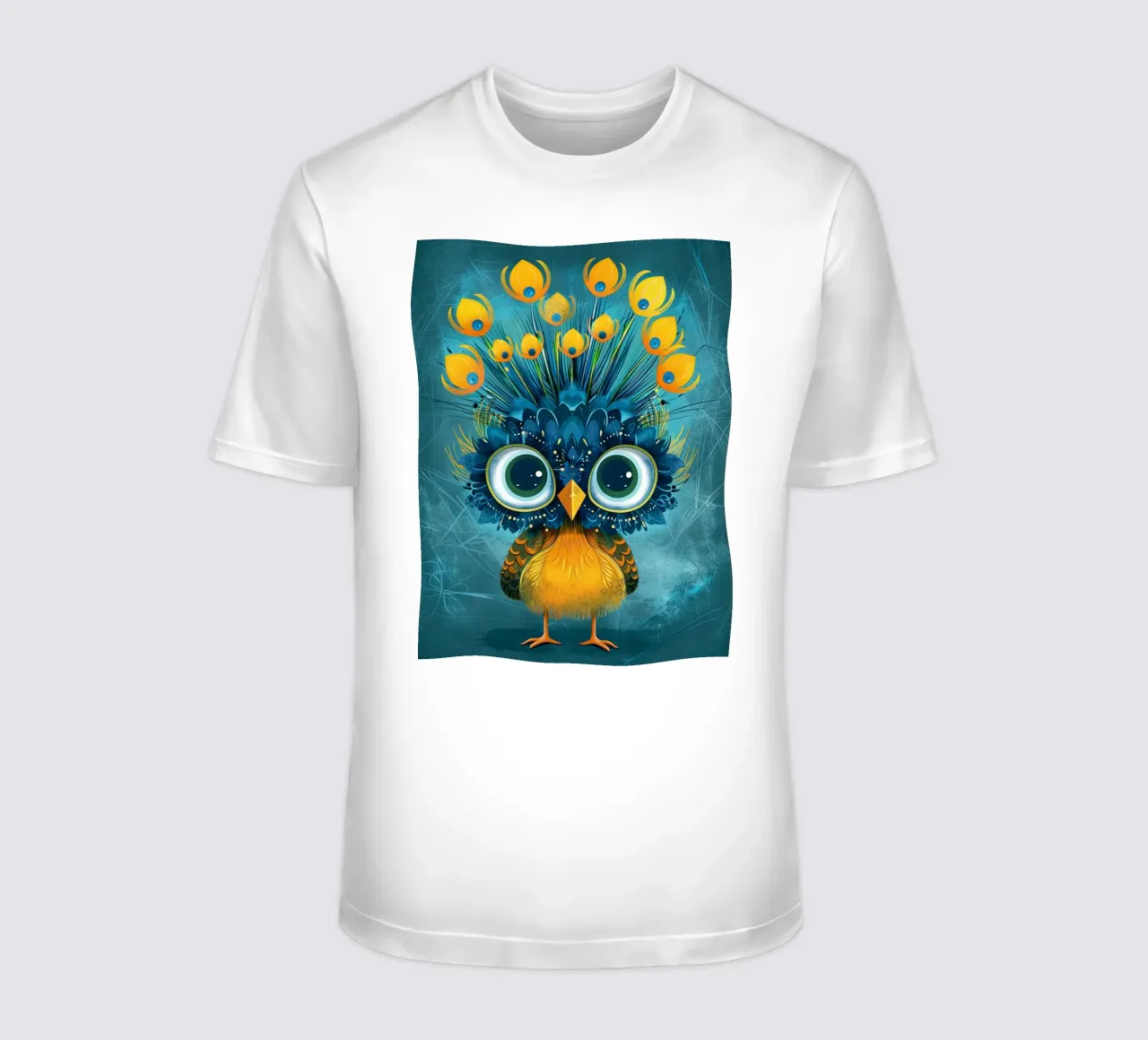 Pulcino pavone estroso t-shirt da DesignDoodle