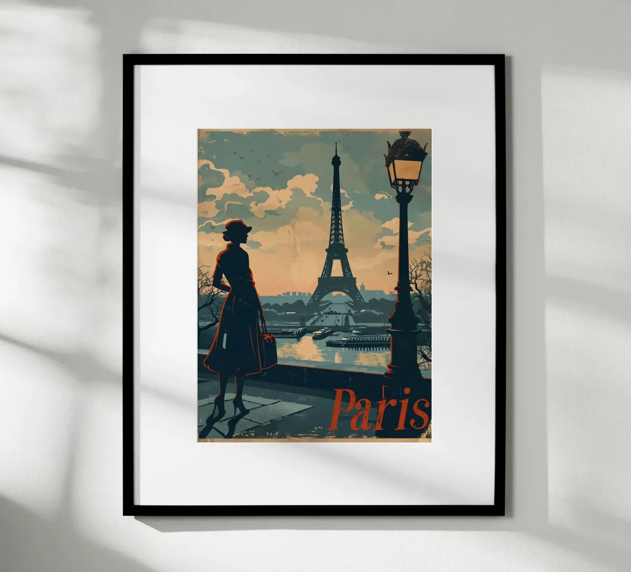 Paris Eiffelturm Vintage Kunst carta hahnemühle da Vintage Travel Art