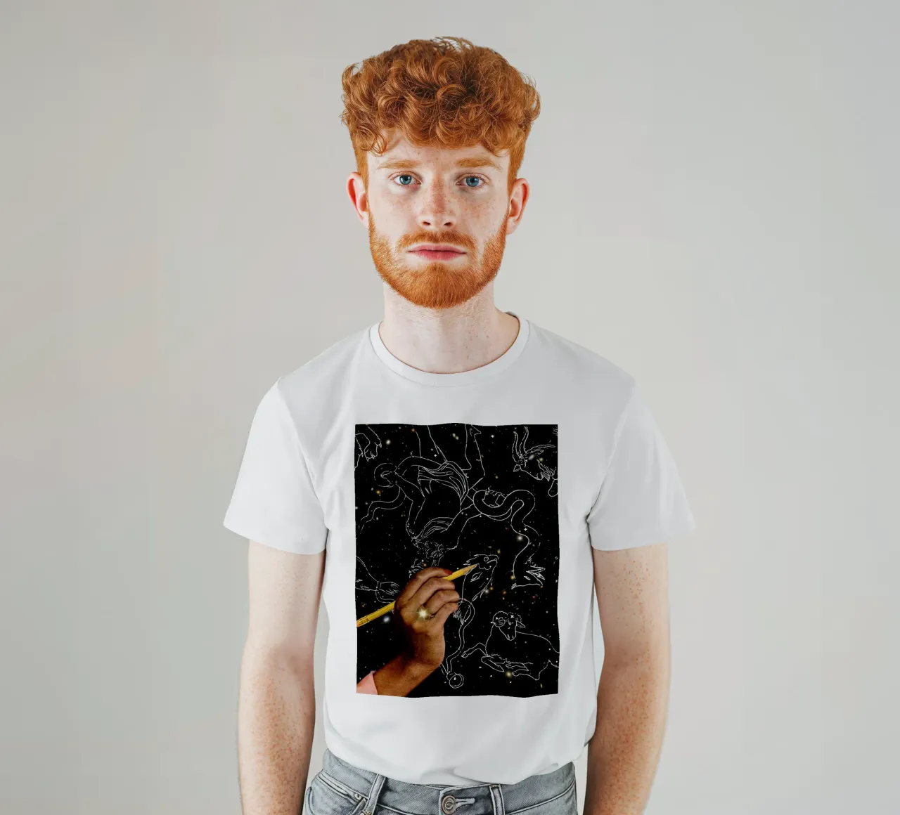 Drawing constellations t-shirt da MsGonzalez
