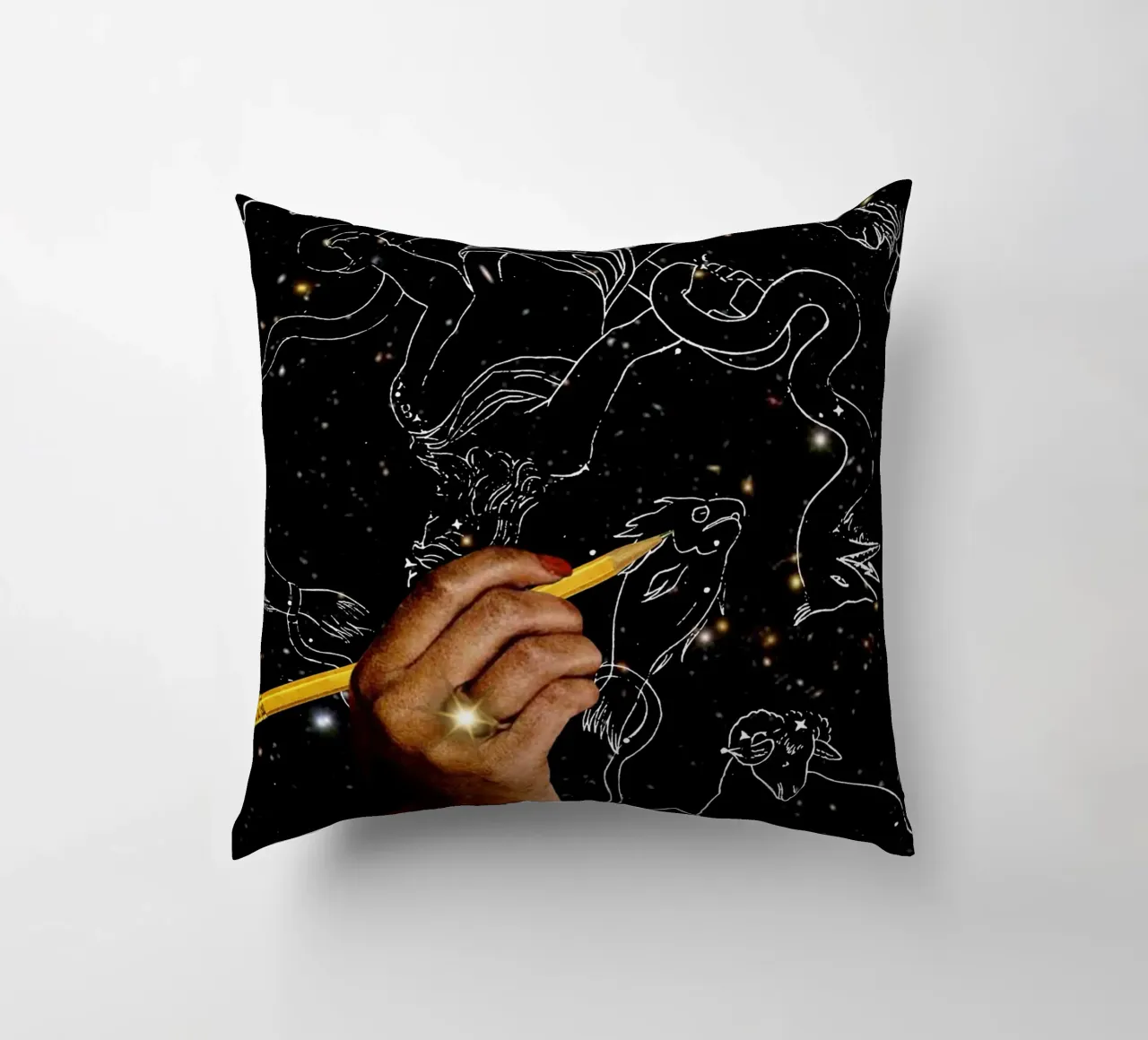 Drawing constellations cuscino da MsGonzalez
