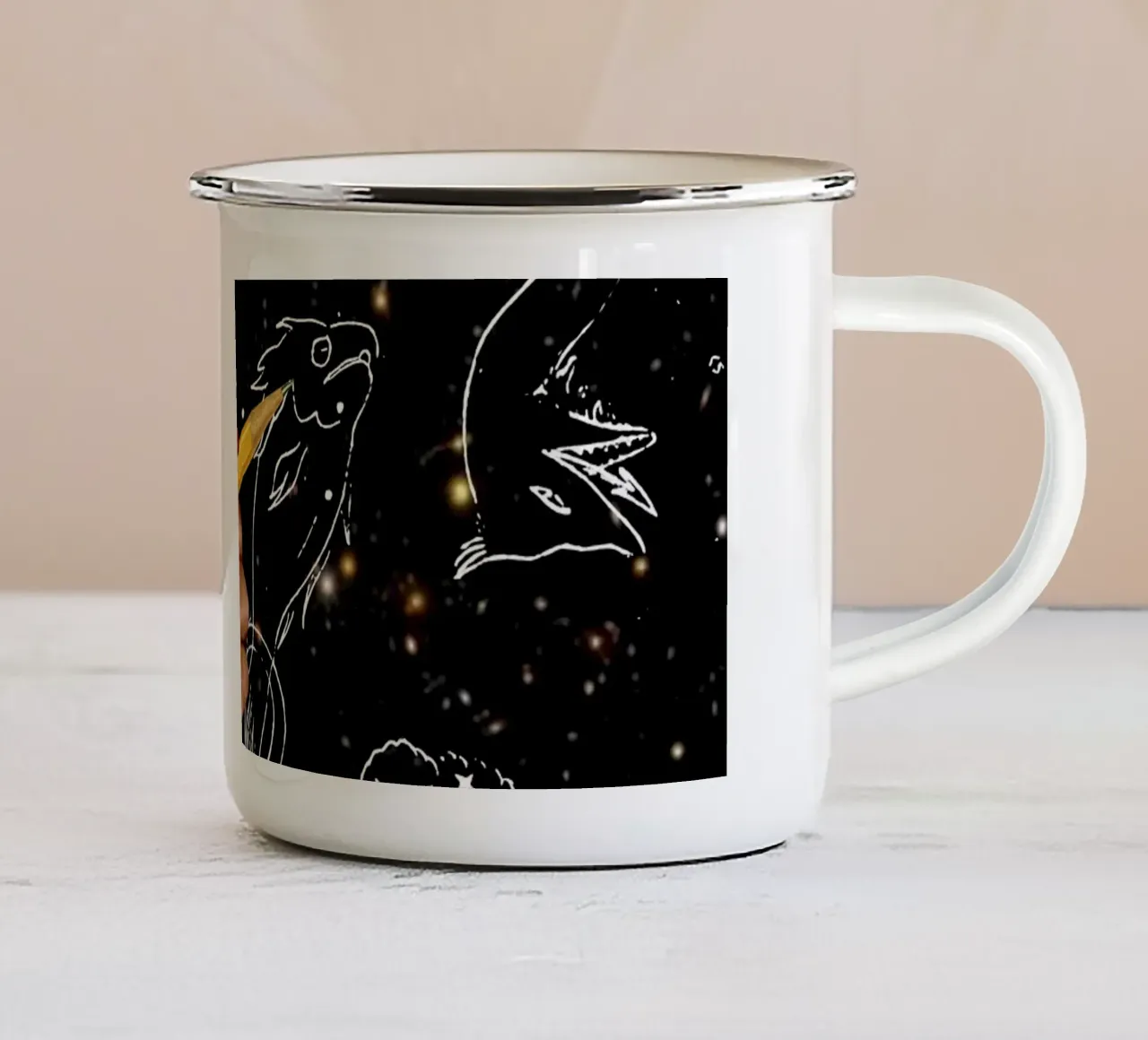 Drawing constellations tazza in smalto da MsGonzalez