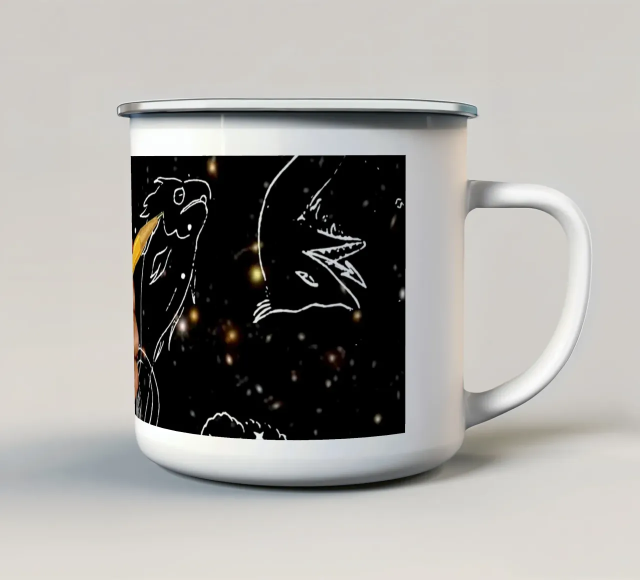 Drawing constellations tazza in smalto da MsGonzalez