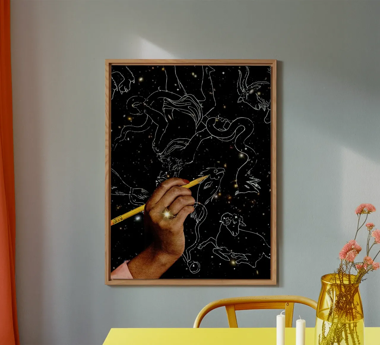 Drawing constellations alluminio dibond da MsGonzalez