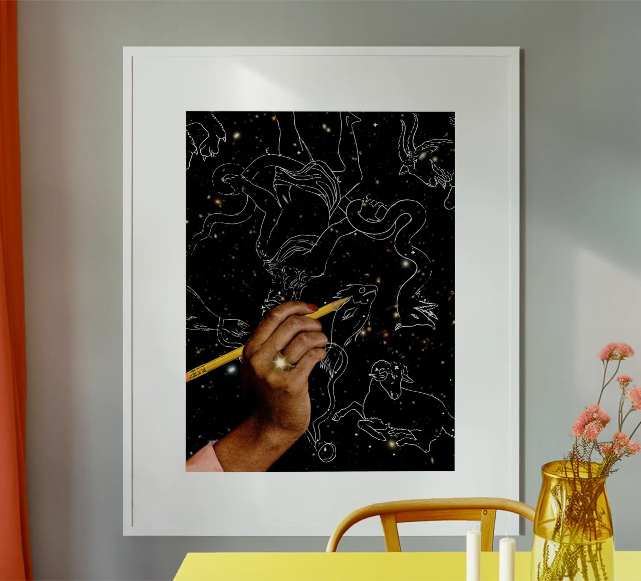 Drawing constellations carta hahnemühle da MsGonzalez