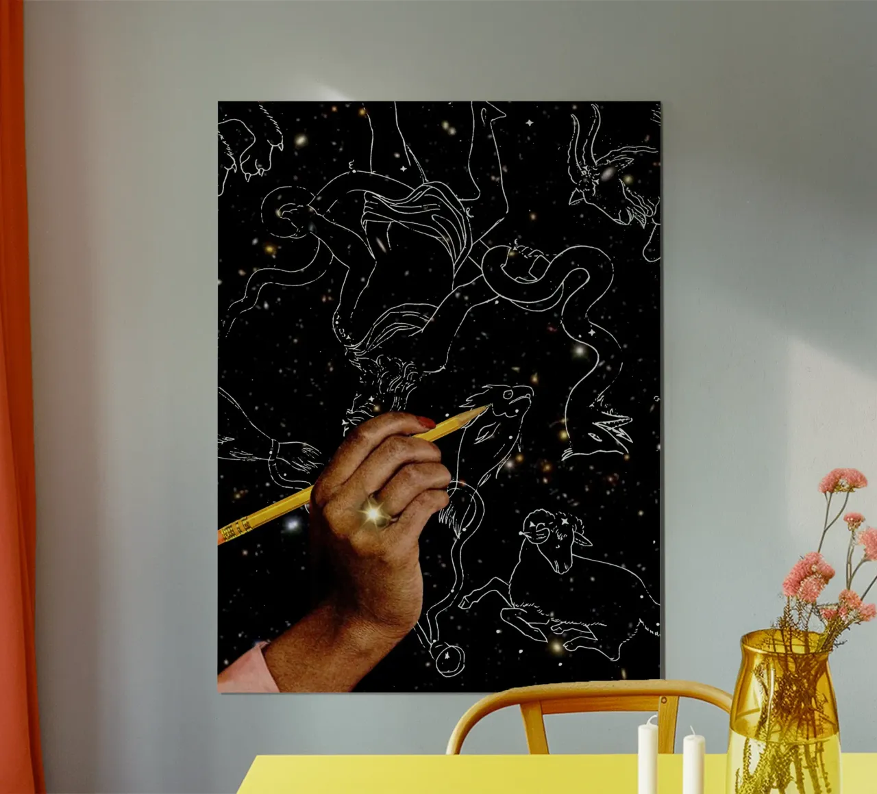 Drawing constellations carta hahnemühle da MsGonzalez