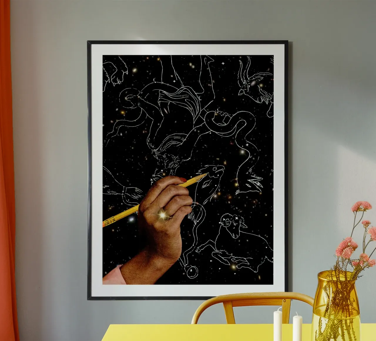 Drawing constellations carta hahnemühle da MsGonzalez