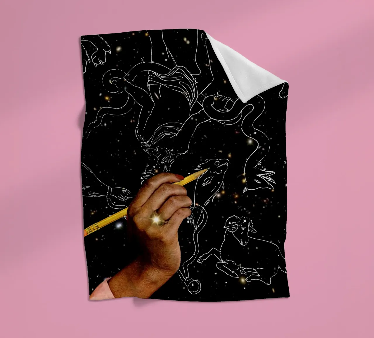 Drawing constellations coperta in pile da MsGonzalez