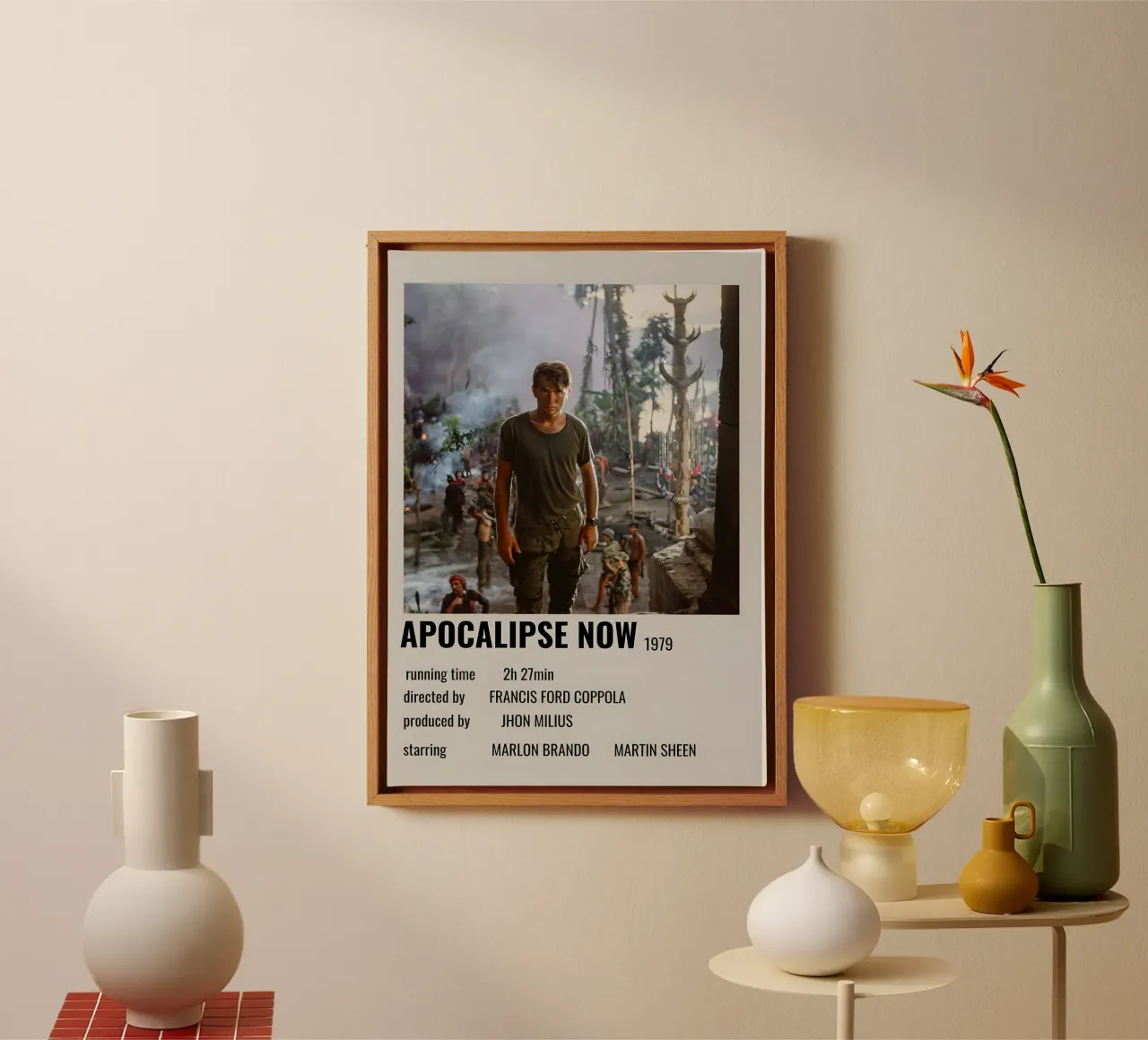 APOCALIPSE NOW 1979 canvas met Baklijst van MVFminimalist