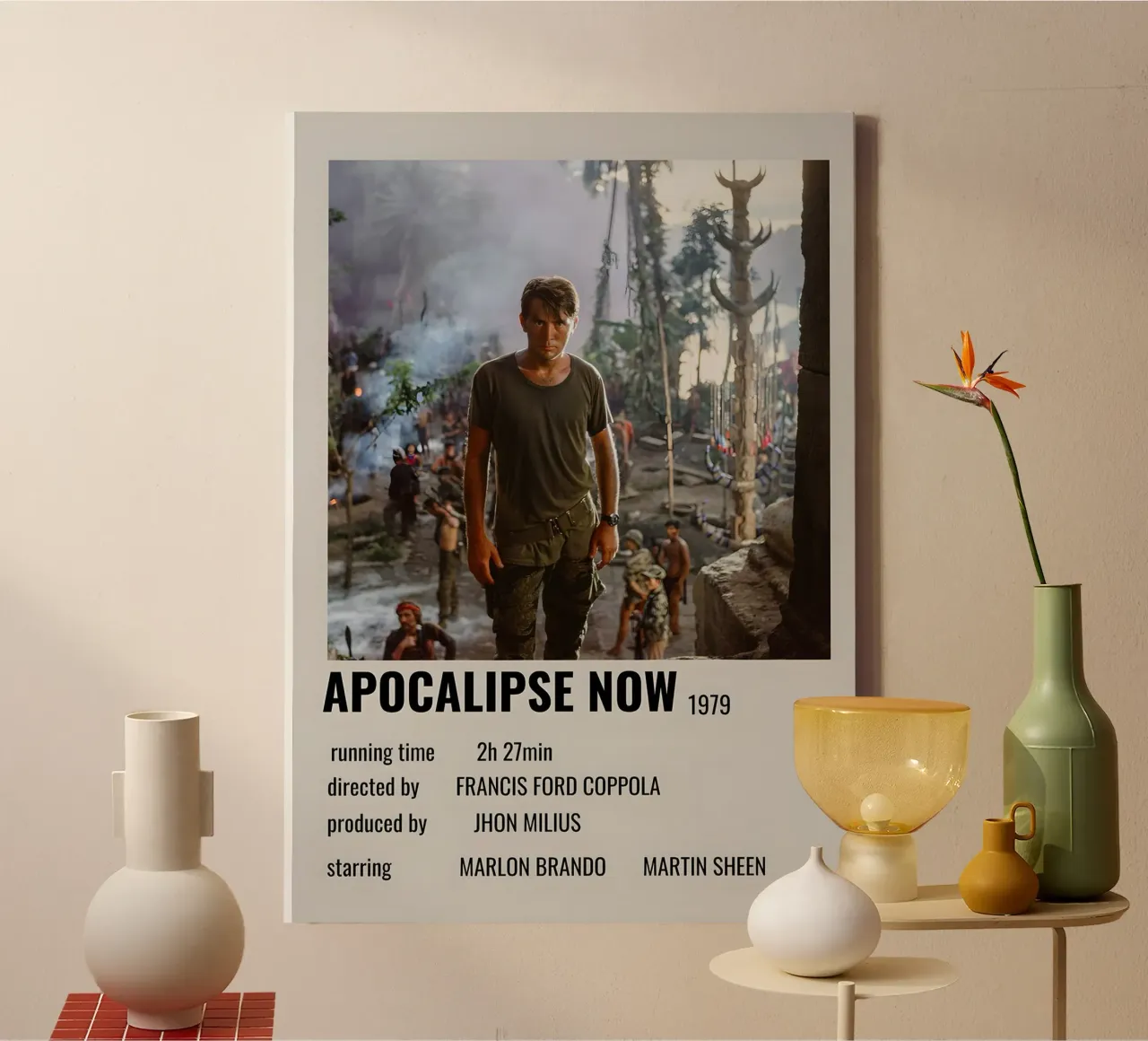 APOCALIPSE NOW 1979 canvas met Baklijst van MVFminimalist