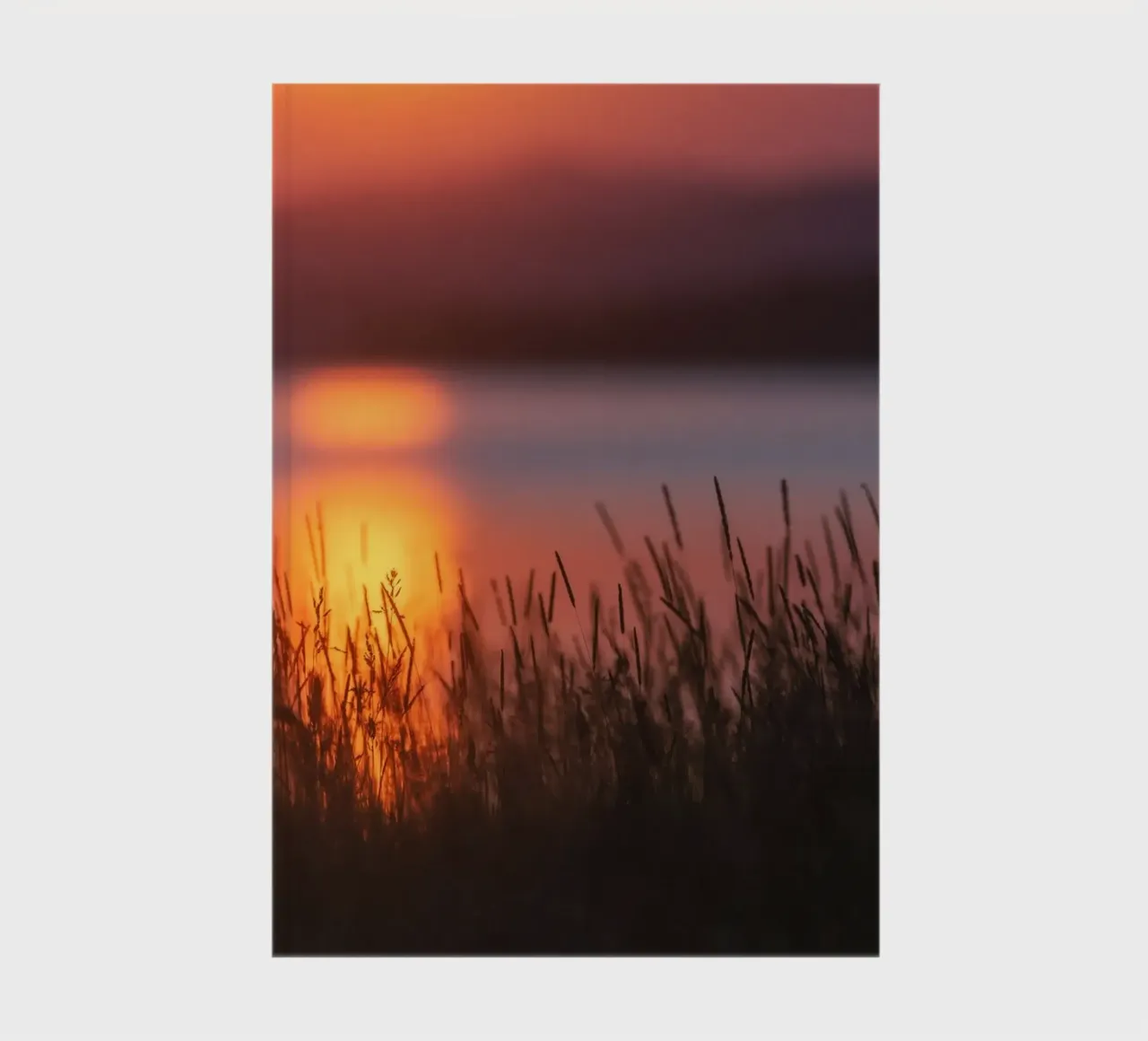 sunset silhouette notebook by Earthly Visions